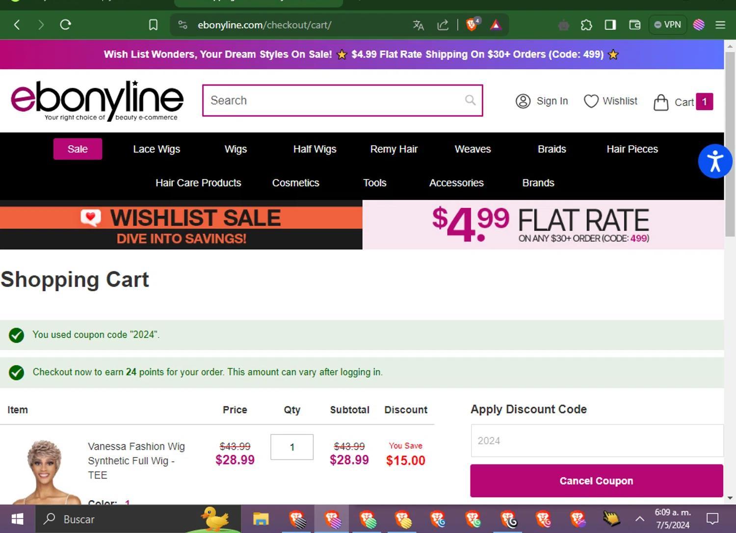 How to apply Ebonyline coupon code